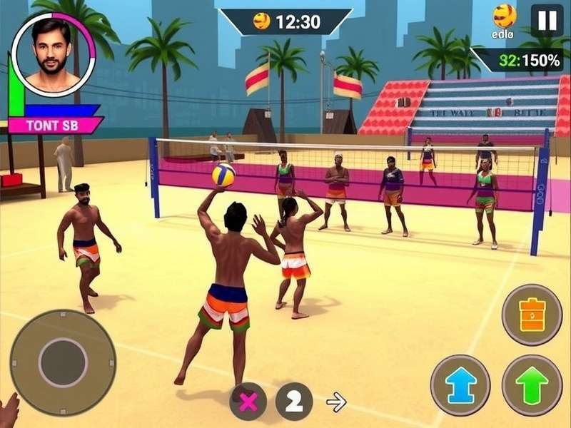 Mumbai Volley Hero character customization options showing Indian attire